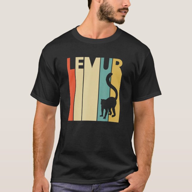 Cute Lemur Animal T Shirt (Framsida)