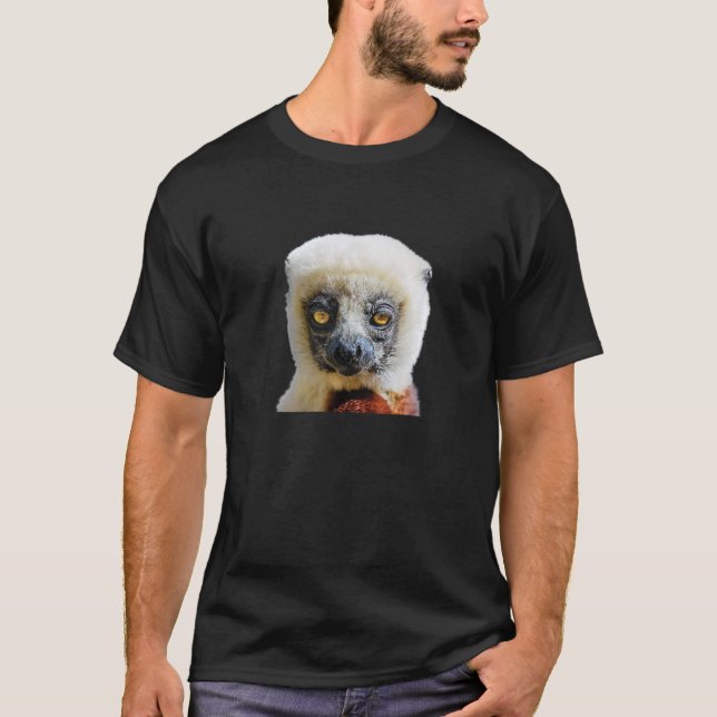 Cute Lemur Monkey From African Monkey For Animal L T Shirt (Framsida)