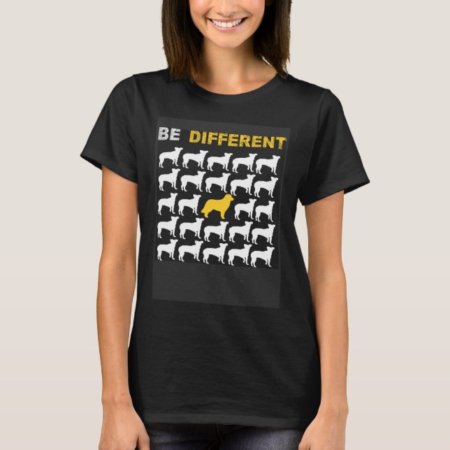 Cute Leonberger Be Different Inspiration T Shirt (Framsida)