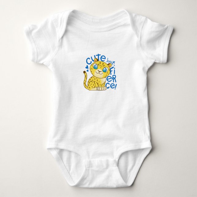 Cute Leopard Baby T Shirt (Framsida)