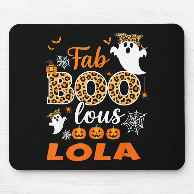 Cute Leopard Fab Boo Lous Lola Soky Halloween Cost Musmatta (Framsidan)