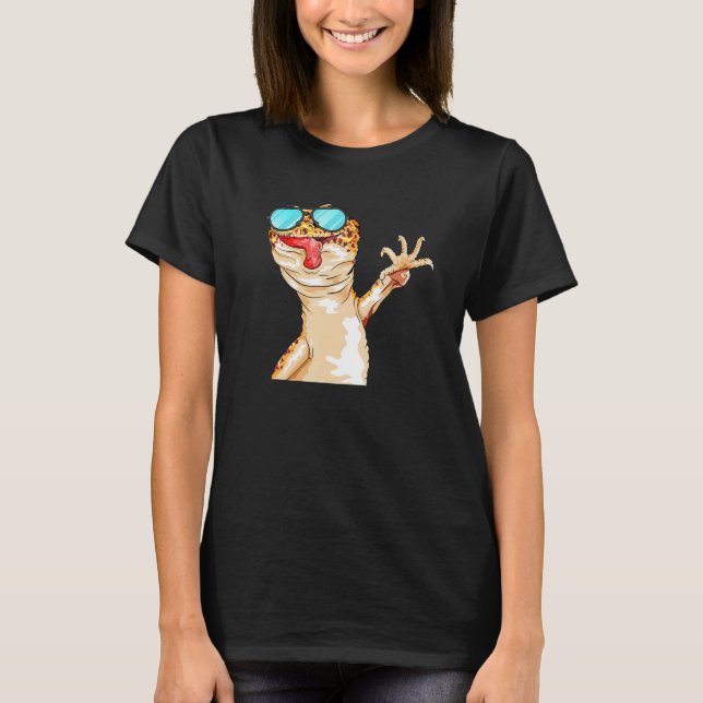 Cute Leopard Gecko For Gecko  T Shirt (Framsida)