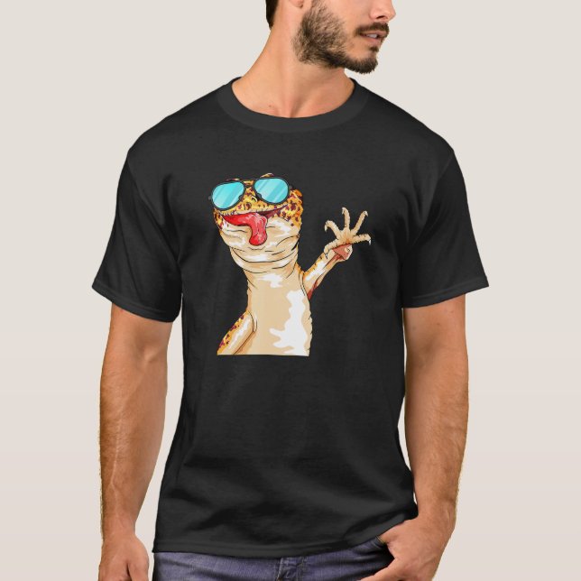 Cute Leopard Gecko For Gecko  T Shirt (Framsida)