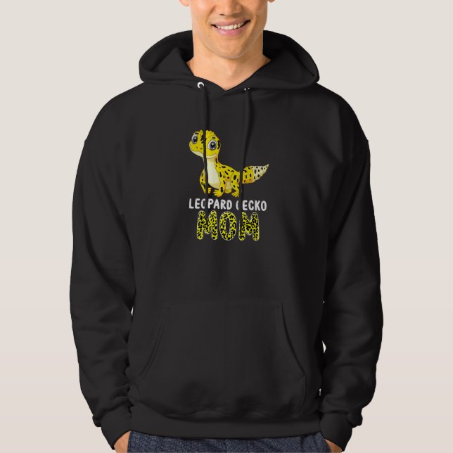Cute Leopard Gecko Mamma Reptile Gecko Animal Leop Hoodie (Framsida)