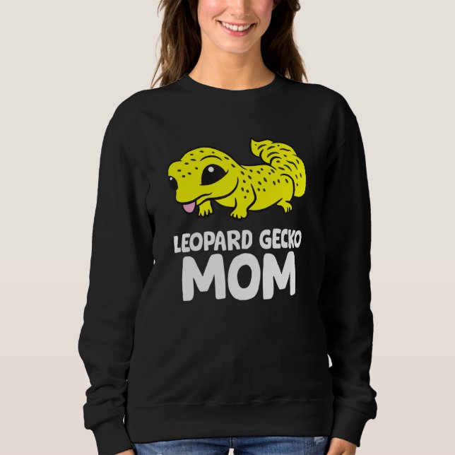 Cute Leopard Gecko Mamma Reptile Gecko Animal Leop T Shirt (Framsida)