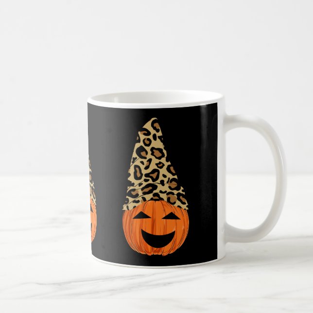 Cute Leopard Hat Pumpkin Kaffemugg (Höger)