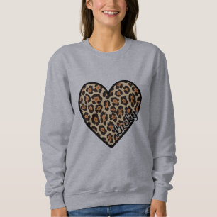 Cute Leopard Heart Valentine Day-gåva T Shirt