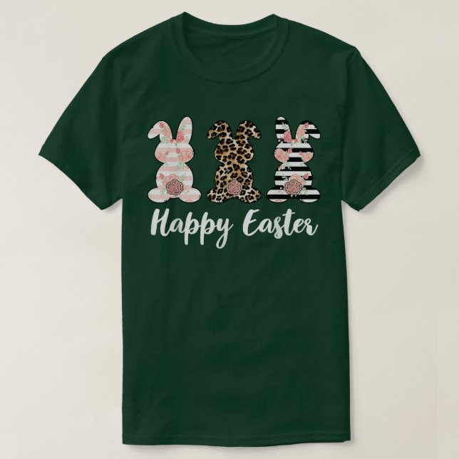 Cute Leopard Play Rabbit Bunny Women Manar Kids Ha T Shirt (Design framsida)