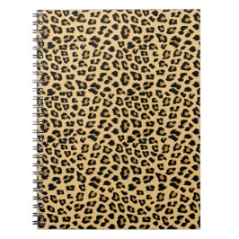Cute Leopard Print Mönster Anteckningsbok