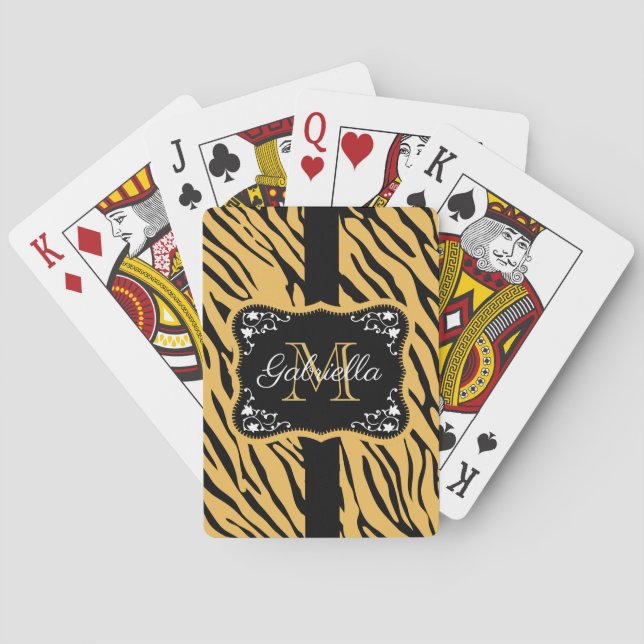 Cute Leopard Skriv ut Casinokort (Baksidan)