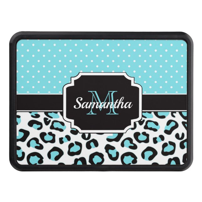 Cute Leopard Skriv ut Dragkroksskydd (Framsidan)