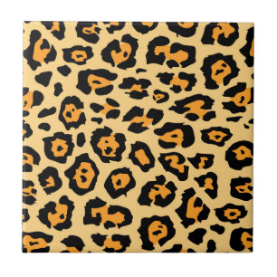 Cute Leopard Skriv ut Kakelplatta