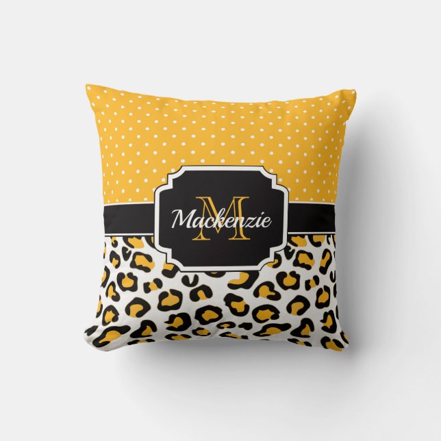 Cute Leopard Skriv ut Kudde (Framsida)