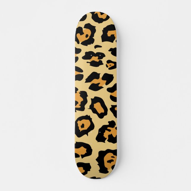 Cute Leopard Skriv ut Mini Skateboard Bräda 18,5 Cm (Framsida)