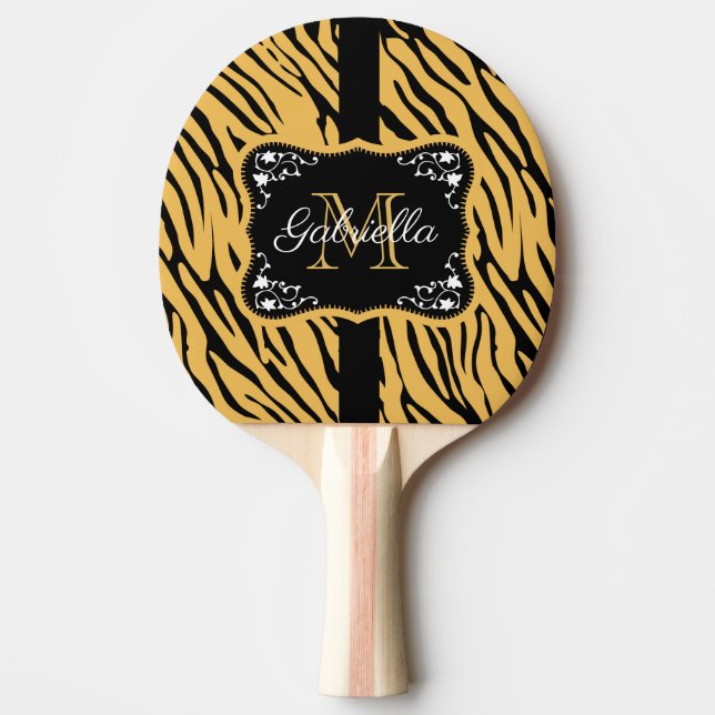 Cute Leopard Skriv ut Pingisracket (Framsidan)