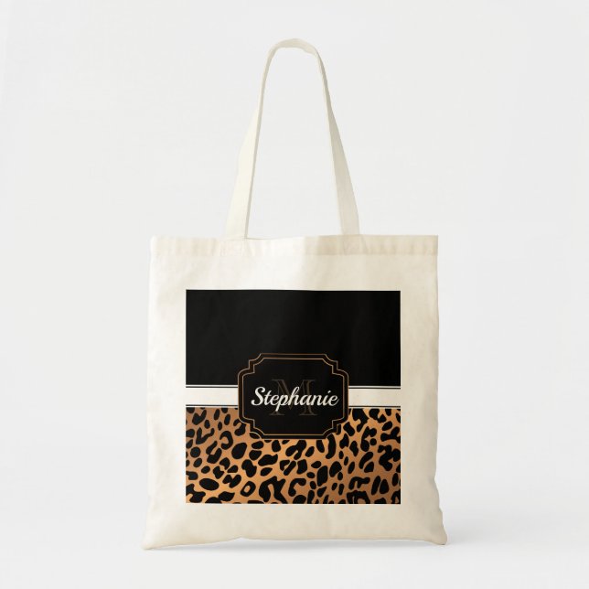 Cute Leopard Skriv ut Tygkasse (Framsidan)