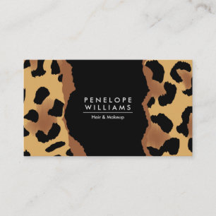 Cute Leopard Skriv ut Visitkort
