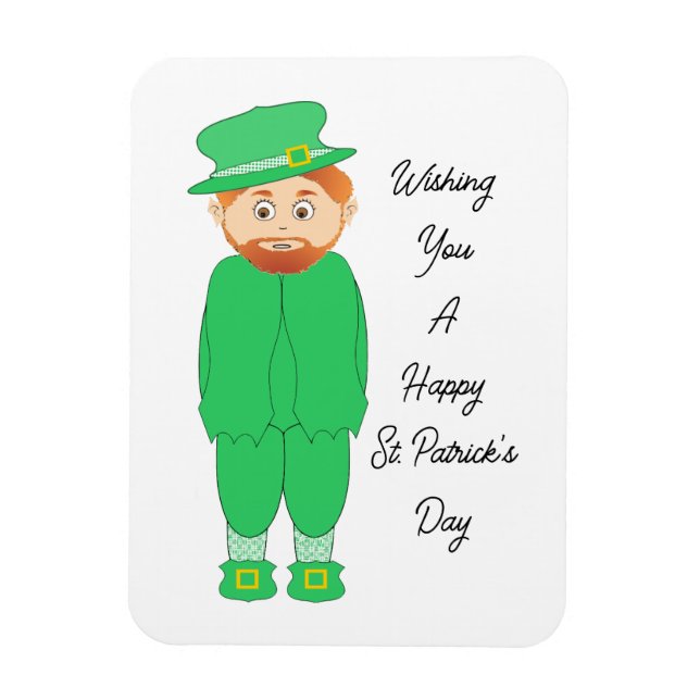 Cute Leprechaun Flexible Magnet (Vertikal)
