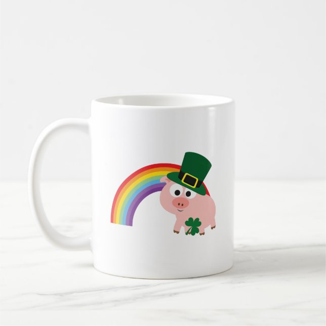 Cute Leprechaun Gris Mugg (Vänster)