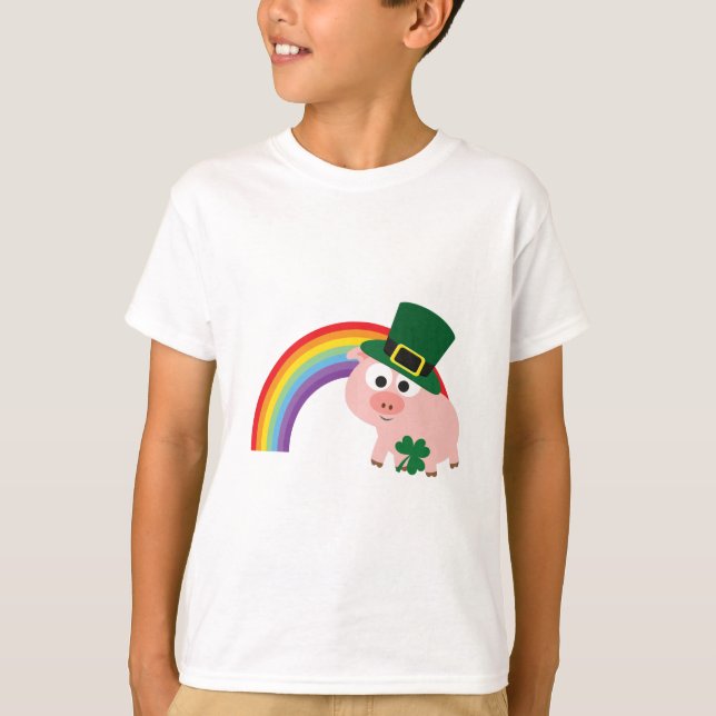 Cute Leprechaun Gris T-shirt (Framsida)