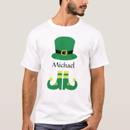 Cute Leprechaun Hat Add Namn Manar T Shirt