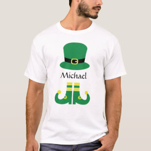 Cute Leprechaun Hat Add Namn Manar T Shirt