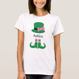 Cute Leprechaun Hat Add Namn Women's T-Shirt