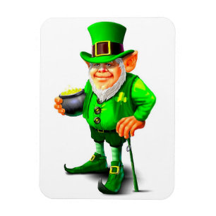 CUTE LEPRECHAUN-magnet Magnet