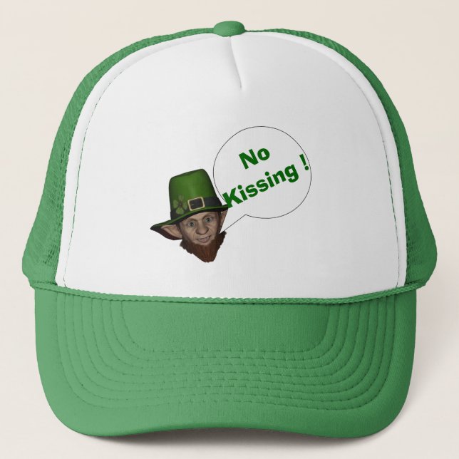 Cute leprechaun St patrick's day Truckerkeps (Framsida)
