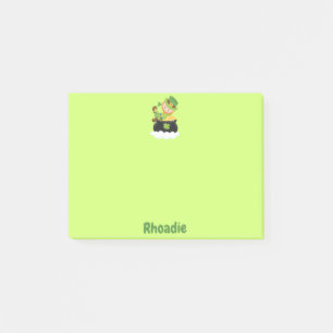 Cute Leprechaun St. Pattys dag Post-it Block