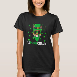 Cute Lepurrchaun Leprechaun Cat Lover Saint Patric T Shirt