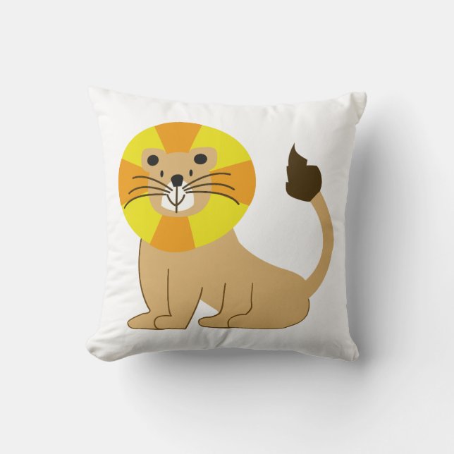 Cute ler lejon för att vara vän kudde (Framsida)