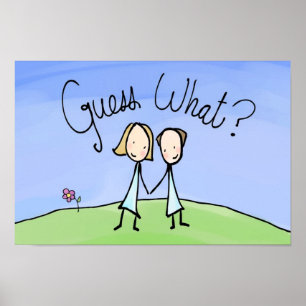 Cute Lesbisk, gissa vad Poster