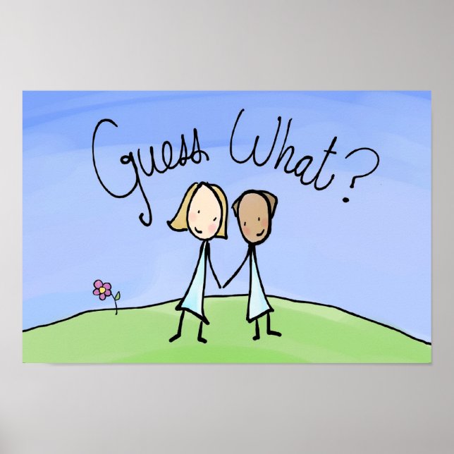 Cute Lesbisk, gissa vad Poster (Framsidan)