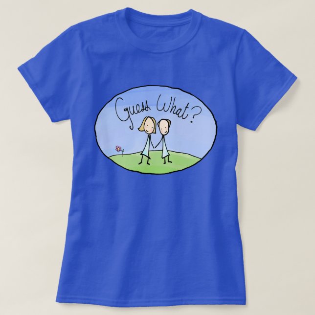 Cute Lesbisk, gissa vad Tröja (Design framsida)