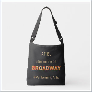 Cute Leta efter mig på Broadway Crossbody Bag Axelväska