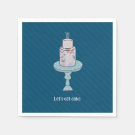 Cute Lets Eat Cake Pappersservett