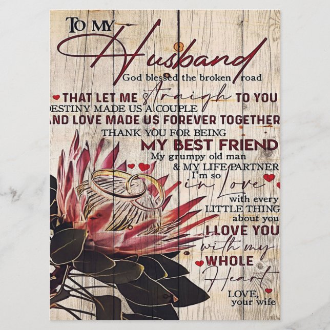 Cute Letter To Husband | Cool Design Gift | Meny (Framsida)