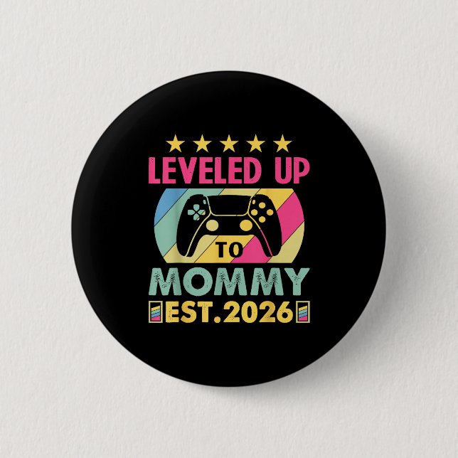 Cute Leveled Up To Mommy 2026 Awesome Promoted To  Knapp (Framsida)