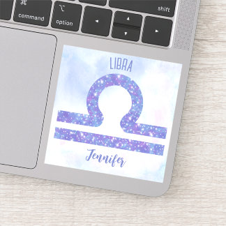 Cute Libra Astrology - Personlig - bärbar dator Klistermärken