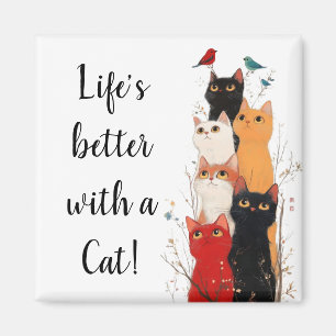 Cute Life är bättre med en Cat Magnet