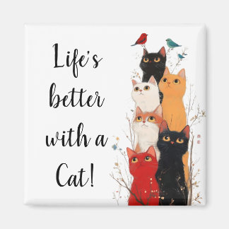 Cute Life är bättre med en Cat Magnet