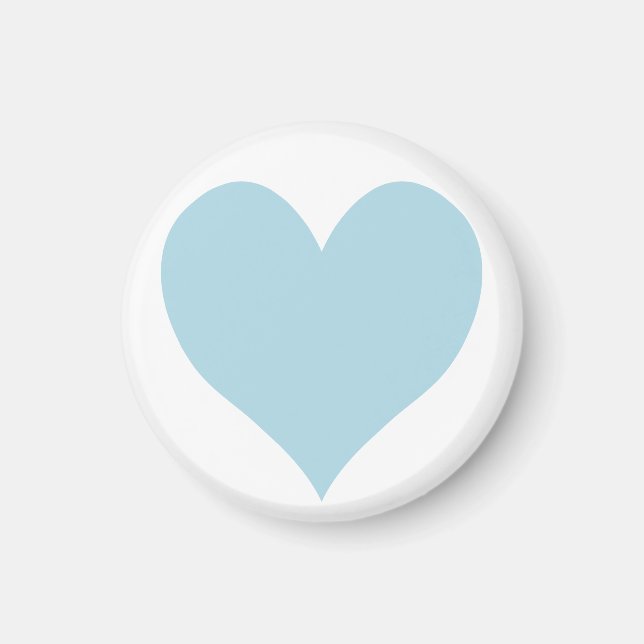 Cute Light Blue Heart Magnet (Framsidan)