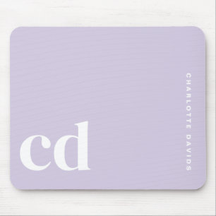Cute Light Lila Monogram Initial Musmatta