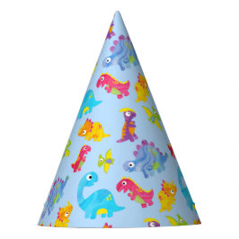 Cute Light Pastel Blue Baby Dinosaur Birthday