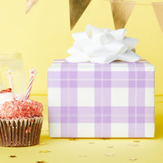 Cute Light Purple Plaid Simple Classic  Presentpapper