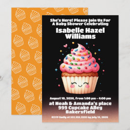 Cute L'il Cuptårta Sprinkles Baby Shower Inbjudningar