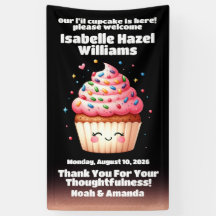 Cute L'il Cuptårta Sprinkles Baby Shower Välkommen