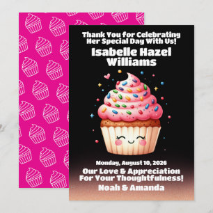 Cute L'il Cuptårta Sprinkles Baby Shower Välkommen Inbjudningar