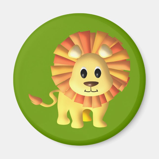 Cute Lil Lejon Magnet (Framsidan)